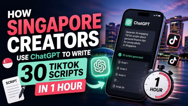 How Singapore Creators Use ChatGPT to Write 30 TikTok Scripts in 1 Hour