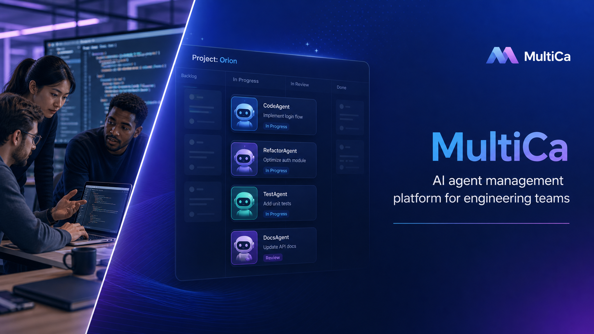 MultiCa: Turn AI Coding Agents Into Real Teammates